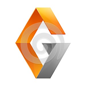 Letter G Square Logo Vector