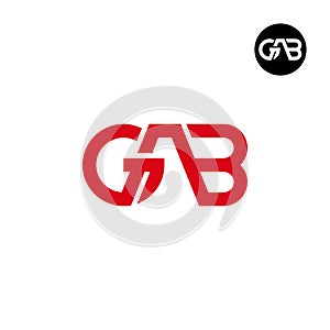 Letter GAB Monogram Logo Design
