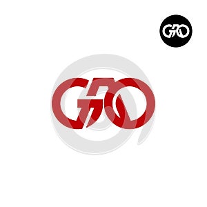 Letter GAO Monogram Logo Design