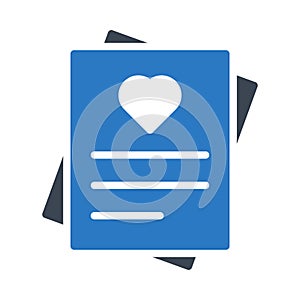 Letter glyph colour vector  icon