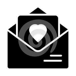 Letter glyph flat vector  icon