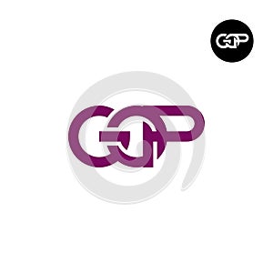 Letter GOP Monogram Logo Design photo