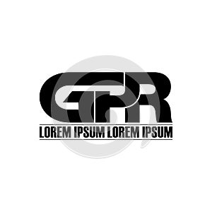 Letter GPR simple monogram logo icon design.