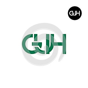 Letter GUH Monogram Logo Design