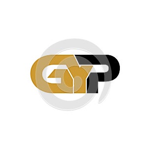 Letter GYP simple monogram logo icon design.