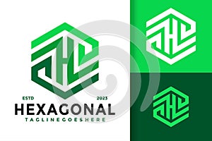 Letter H Hexagonal ogo vector icon illustration photo