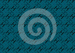 Letter H pattern in different colored blue shades wallpaper