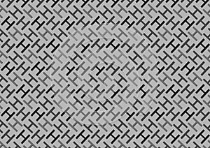 Letter H pattern in different colored grey shades for wallpaper
