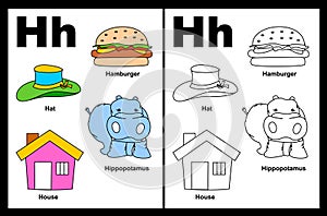 Letter H worksheet photo