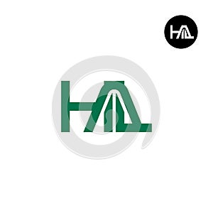 Letter HAL Monogram Logo Design