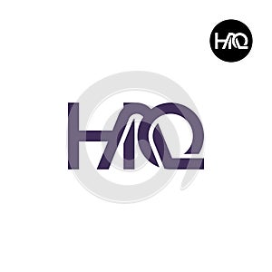Letter HAQ Monogram Logo Design photo