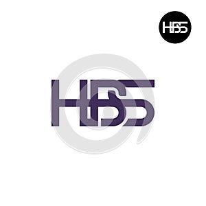 Letter HBS Monogram Logo Design photo