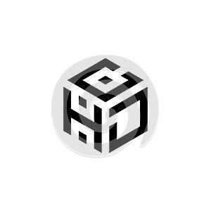 Letter HCD Cube Logo Design