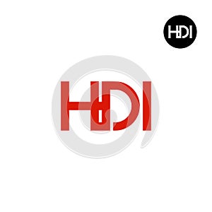 Letter HDI Monogram Logo Design