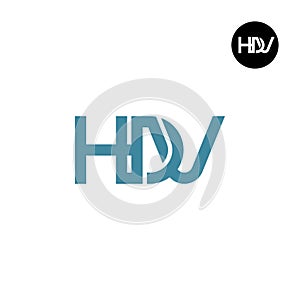 Letter HDV Monogram Logo Design