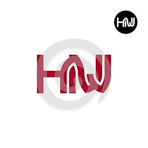 Letter HNJ Monogram Logo Design