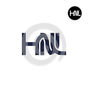 Letter HNL Monogram Logo Design photo