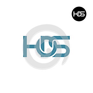 Letter HOS Monogram Logo Design