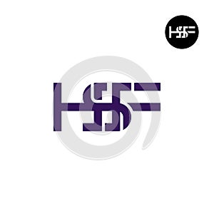Letter HSF Monogram Logo Design