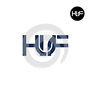 Letter HUF Monogram Logo Design