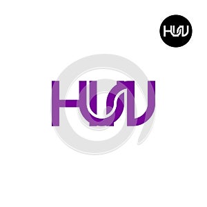Letter HUN Monogram Logo Design photo