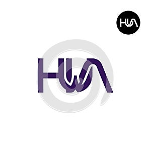 Letter HWA Monogram Logo Design