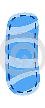 Letter I craft patchwork font