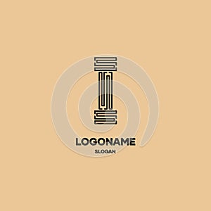 Letter I logo, letter I identity logo