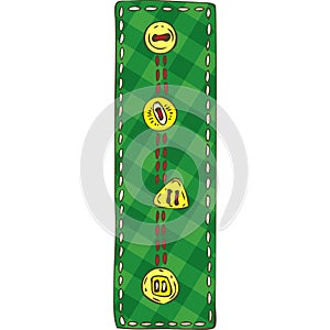 Letter I in Patchwork Style