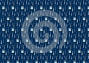 Letter i pattern in different colored blue shades for wallpaper