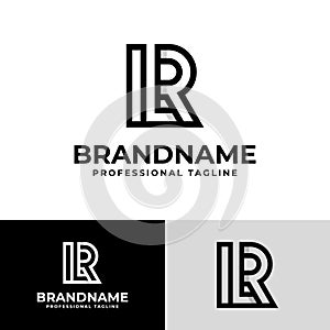 Letter ILR or LR Logo, suitable for any business ILR or LR initial