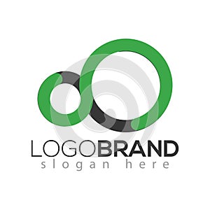 Letter Infinity logo vector element. Letter logo template