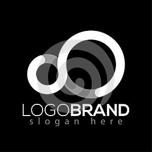 Letter Infinity logo vector element. Letter logo template