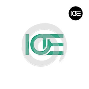 Letter IOE Monogram Logo Design