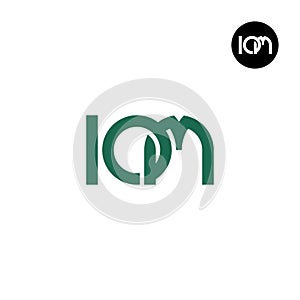 Letter IOM Monogram Logo Design photo