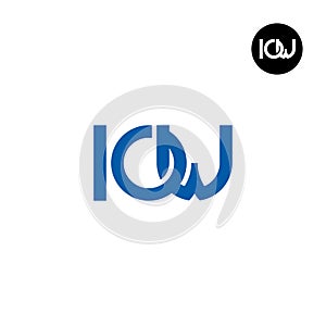 Letter IOW Monogram Logo Design