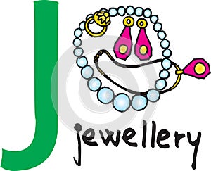 Letter J - jewellery