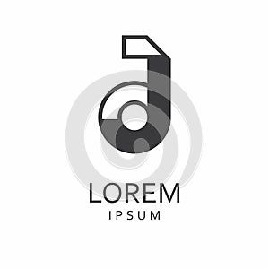 J Letter Logo. Vector Icon