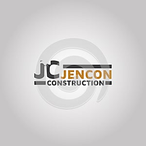 Letter JC & Construction logo design idea