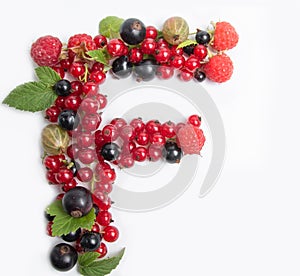 letter of juicy fruit F