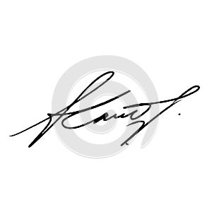 Letter K abstract signature ideas. Vector with alpha channel.