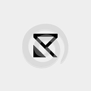 Letter K AK KA R Monogram Logo Design Minimal Icon