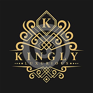 Letter K Logo - Classic Luxurious Style Logo Template