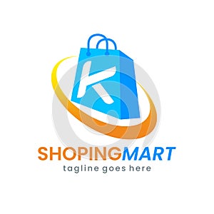 Letter K Shop Bag Logo Design