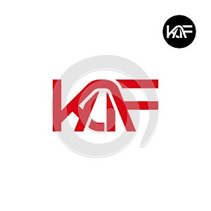 Letter KAF Monogram Logo Design photo