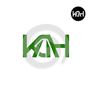 Letter KAH Monogram Logo Design
