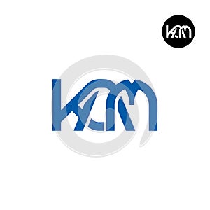 Letter KAM Monogram Logo Design