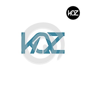 Letter KAZ Monogram Logo Design