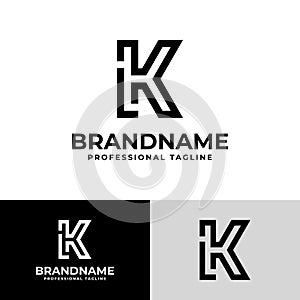 Letter KL Modern Logo, suitable for business with KL or LK initials