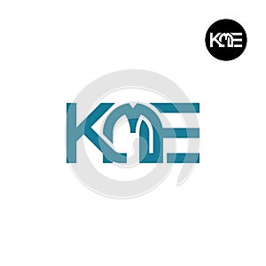 Letter KME Monogram Logo Design